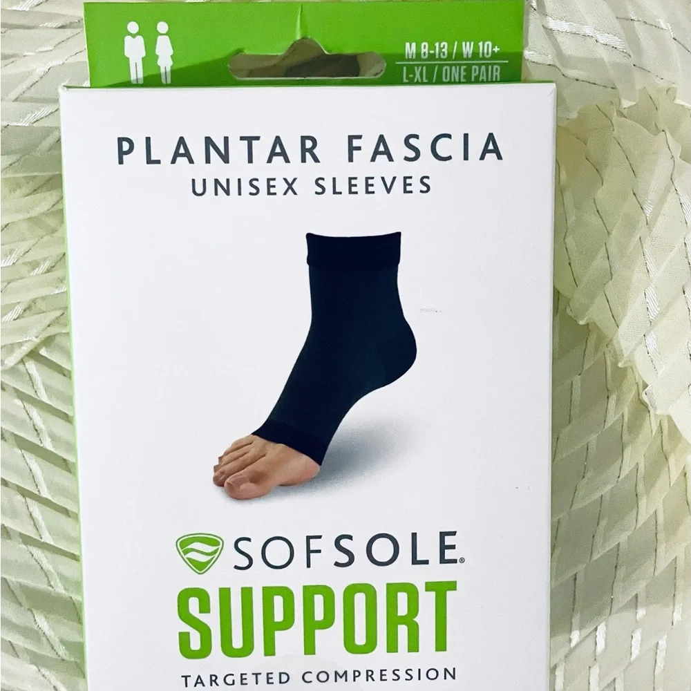 Black Plantar Fascia Unisex Sleeves